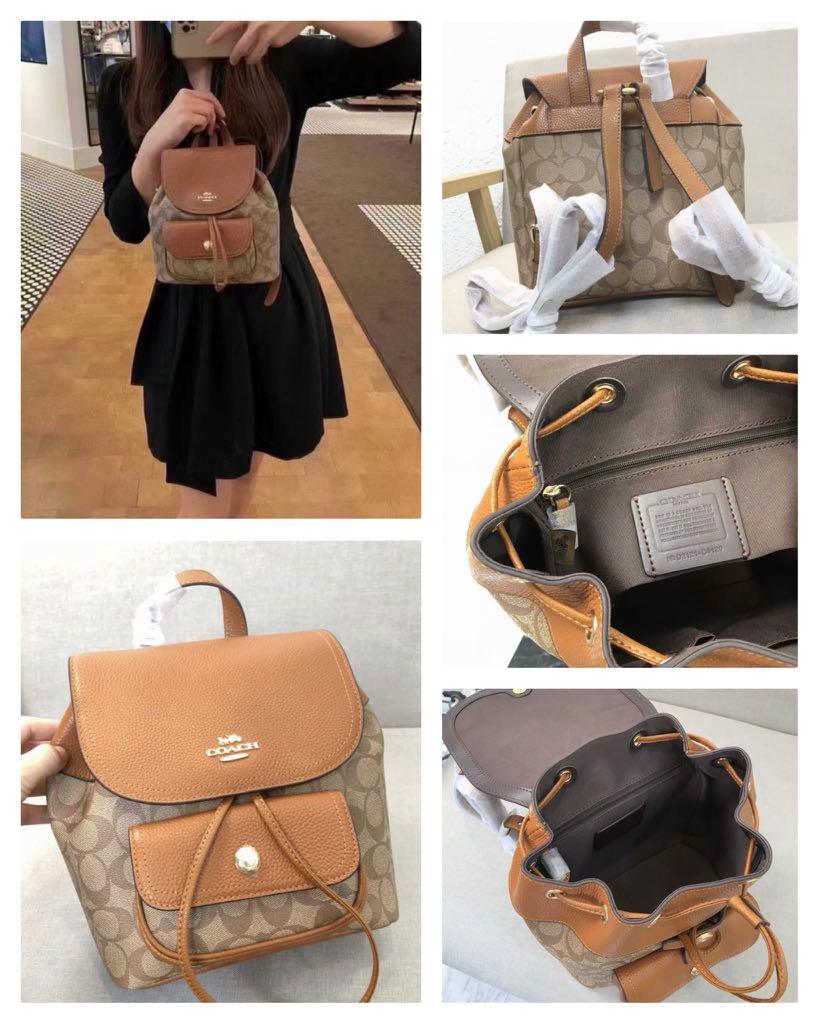 Coach Pennie Backpack 22 In Signature Canvas C4120