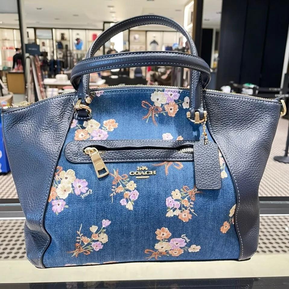 Coach denim prairie satchel best sale