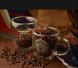 COD Uni Cafe Starbucks Double Glass Double Insulated Coffee Cup Mugs