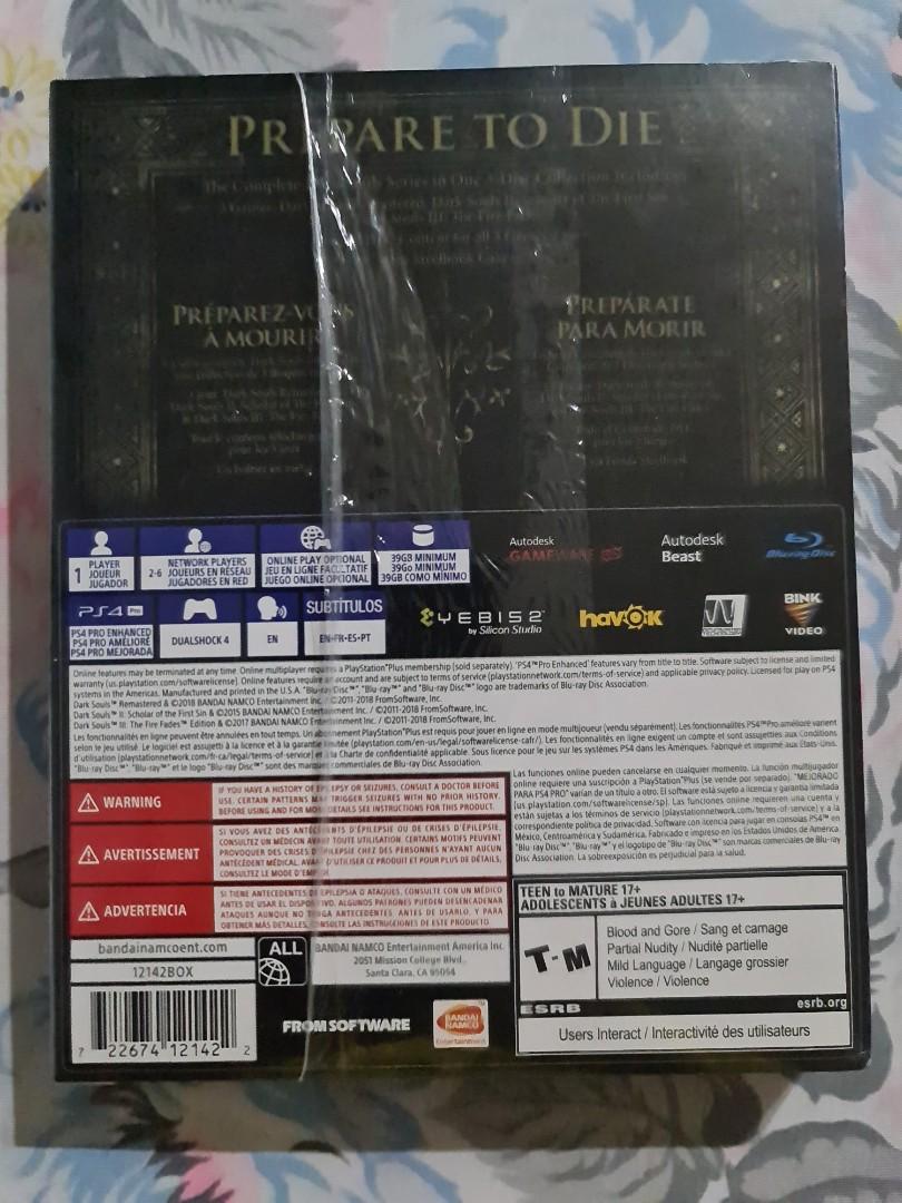 Dark Souls Trilogy Steelbook Edition for PS4, Video Gaming, Video Games,  PlayStation on Carousell
