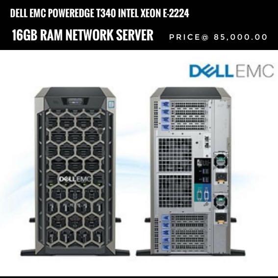 Dell EMC PowerEdge T340 Intel Xeon E-2224 16GB RAM Network Server (Category: Computer Parts) located in Quezon City. Submitted by ann_xbs (Listing ID 1111390774, Image 1). Description: DelEMC PowerEdge T340 Intel Xeon E-2224 16GB RAM Network Server Processor Intel Xeon E-2224 3.4GHz, 8M cache, 4C/4T, turbo (71W) Cache Memory 8M Cache Memory 16GB 2666MT/s DDR4 ECC UDIMM Network Controller On-Board Broadcom 5720 Dual Port 1Gb LOM Storage Controller