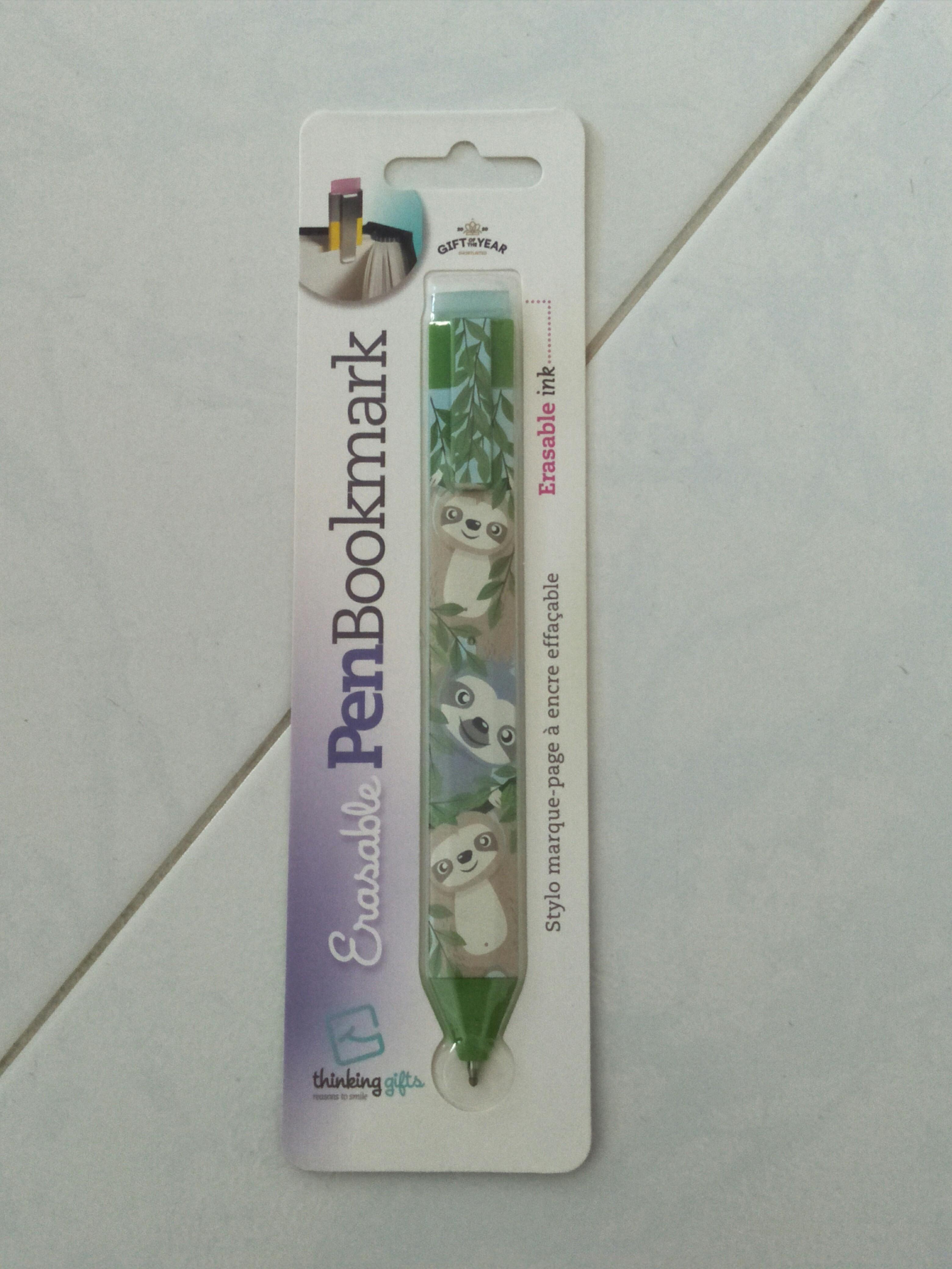 Erasable pen bookmark (sloths design), Hobbies & Toys, Stationery