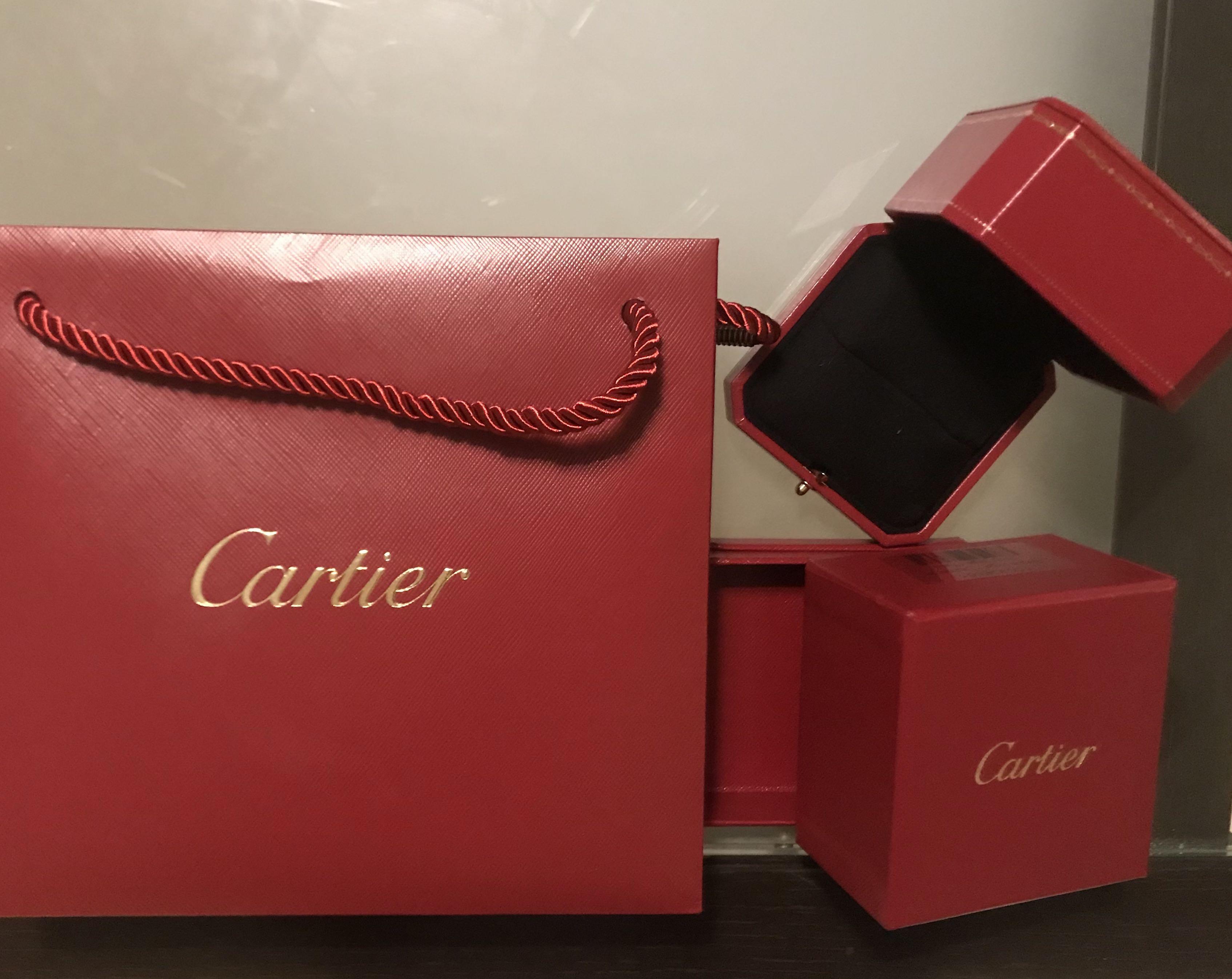 Cartier red best sale box bag