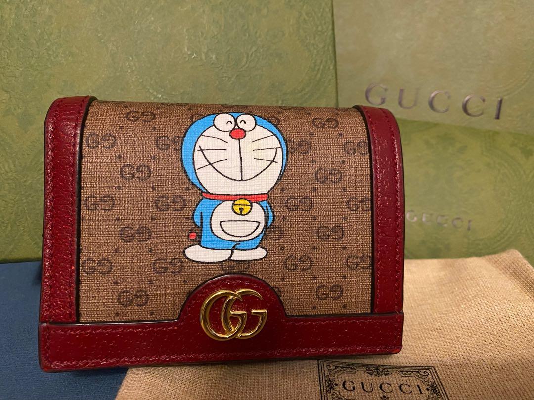 Gucci x Doraemon wallet 限量版, 名牌, 手袋及銀包 Carousell