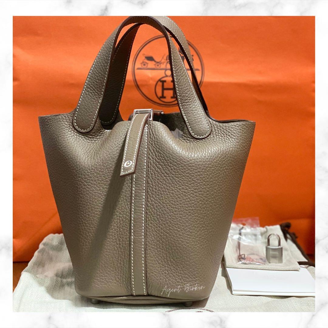 Hermes Picotin 18 Etoupe, Luxury, Bags & Wallets on Carousell