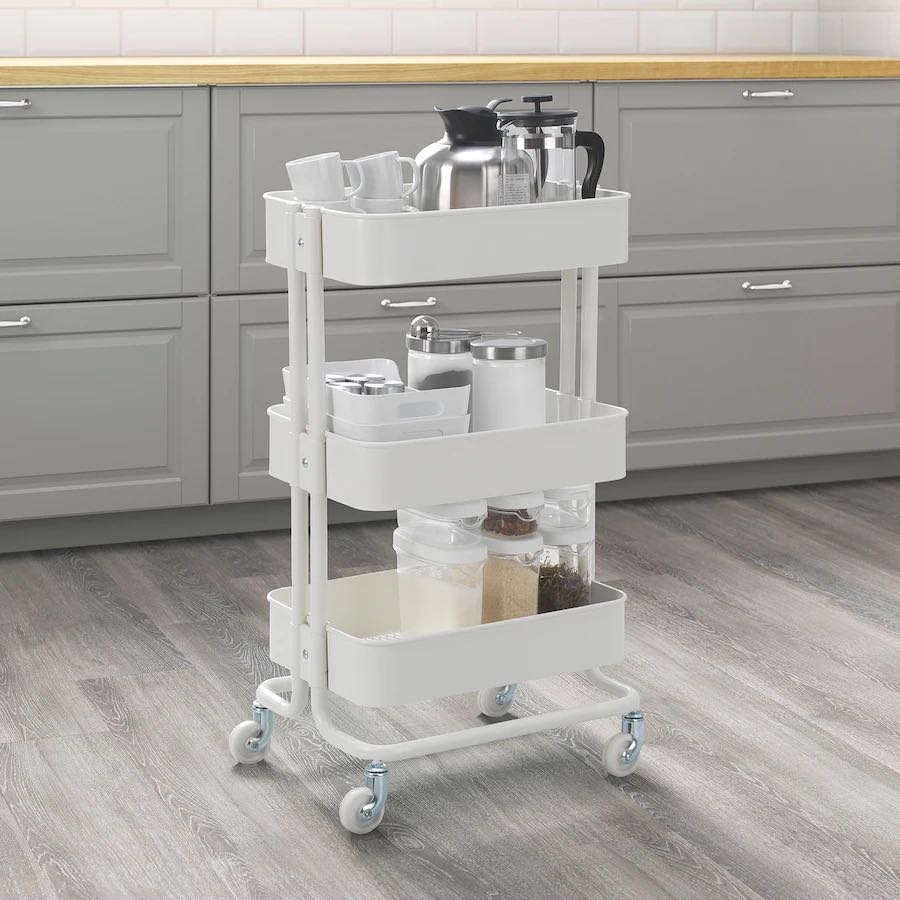 IKEA 3 tier multilayer trolley shelf, Furniture & Home Living