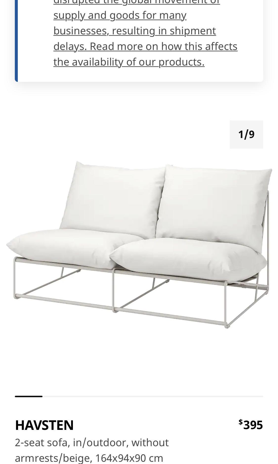 IKEA Havsten Outdoor Furniture Set, Furniture & Home Living, Outdoor