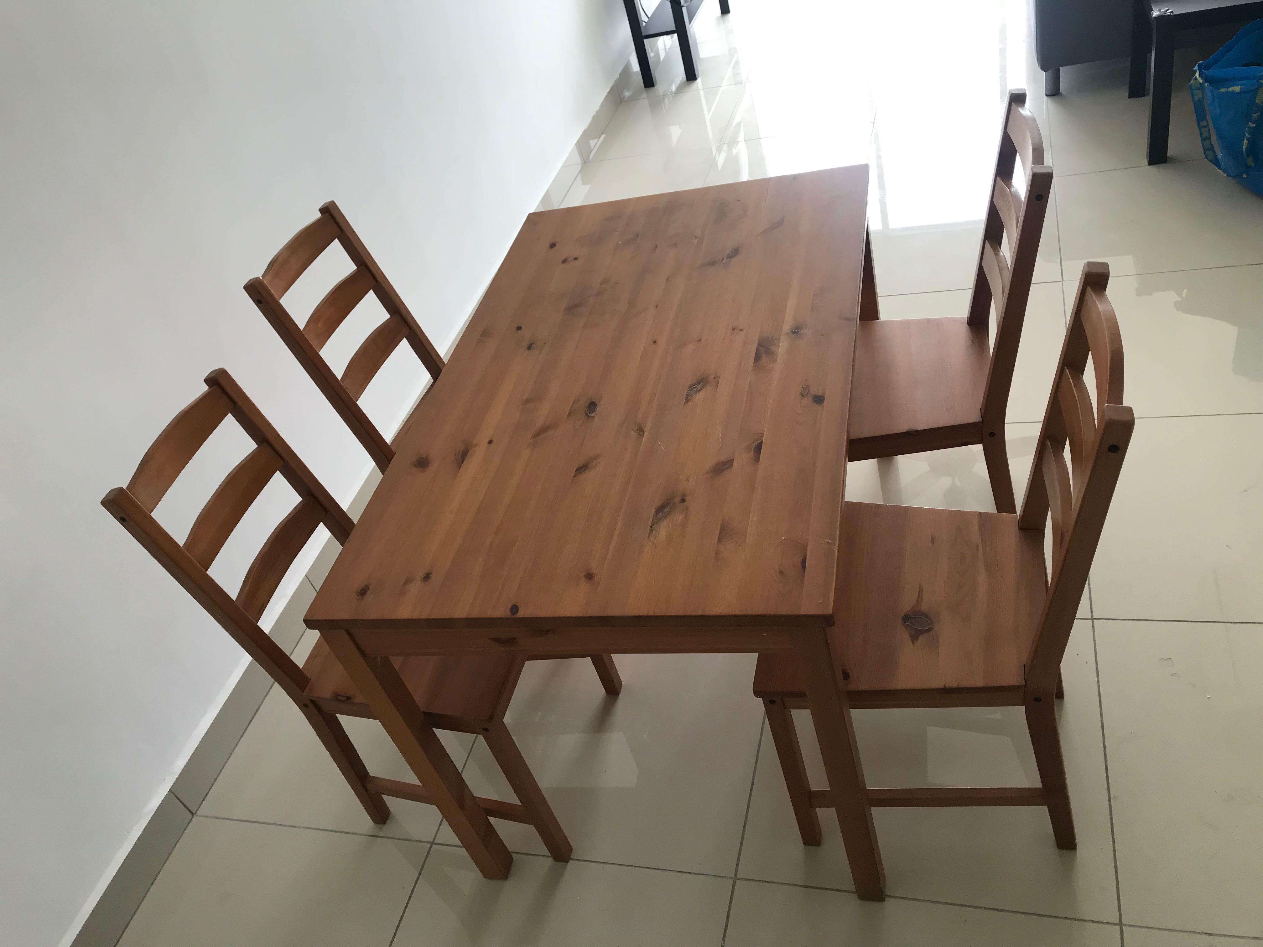 Jokkmokk table hotsell and 4 chairs