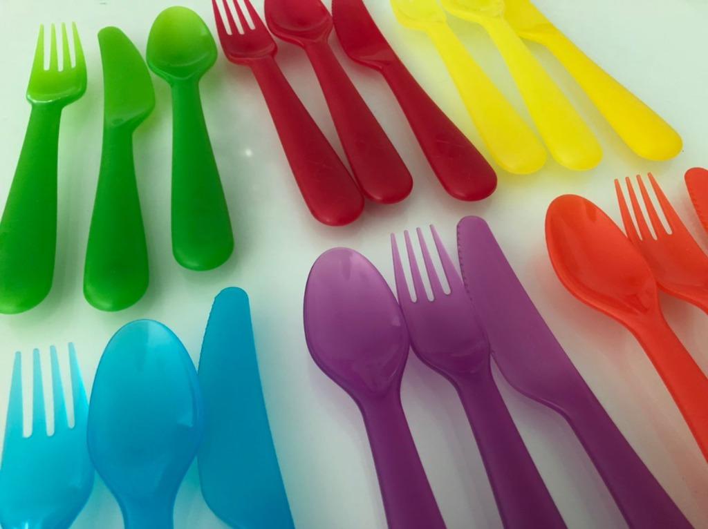 Ikea plastic cutlery 18 pcs/set KALAS, Furniture & Home Living