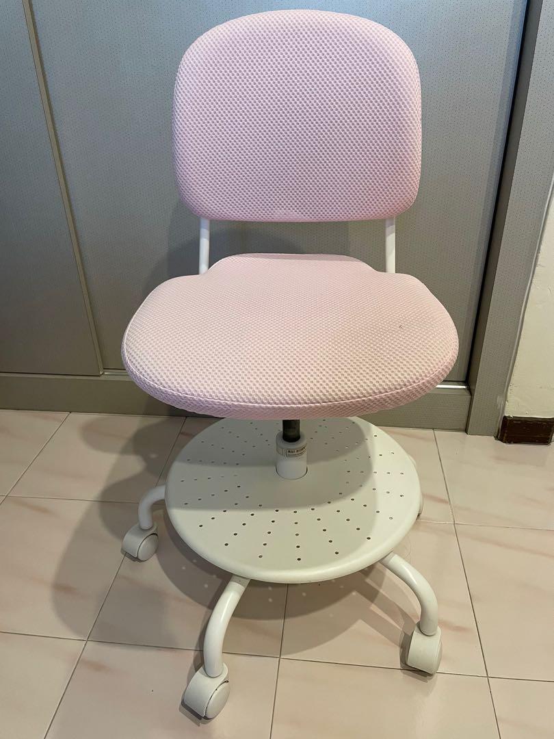 IKEA Vimund Study Chair for Kids(Pink), Furniture & Home Living