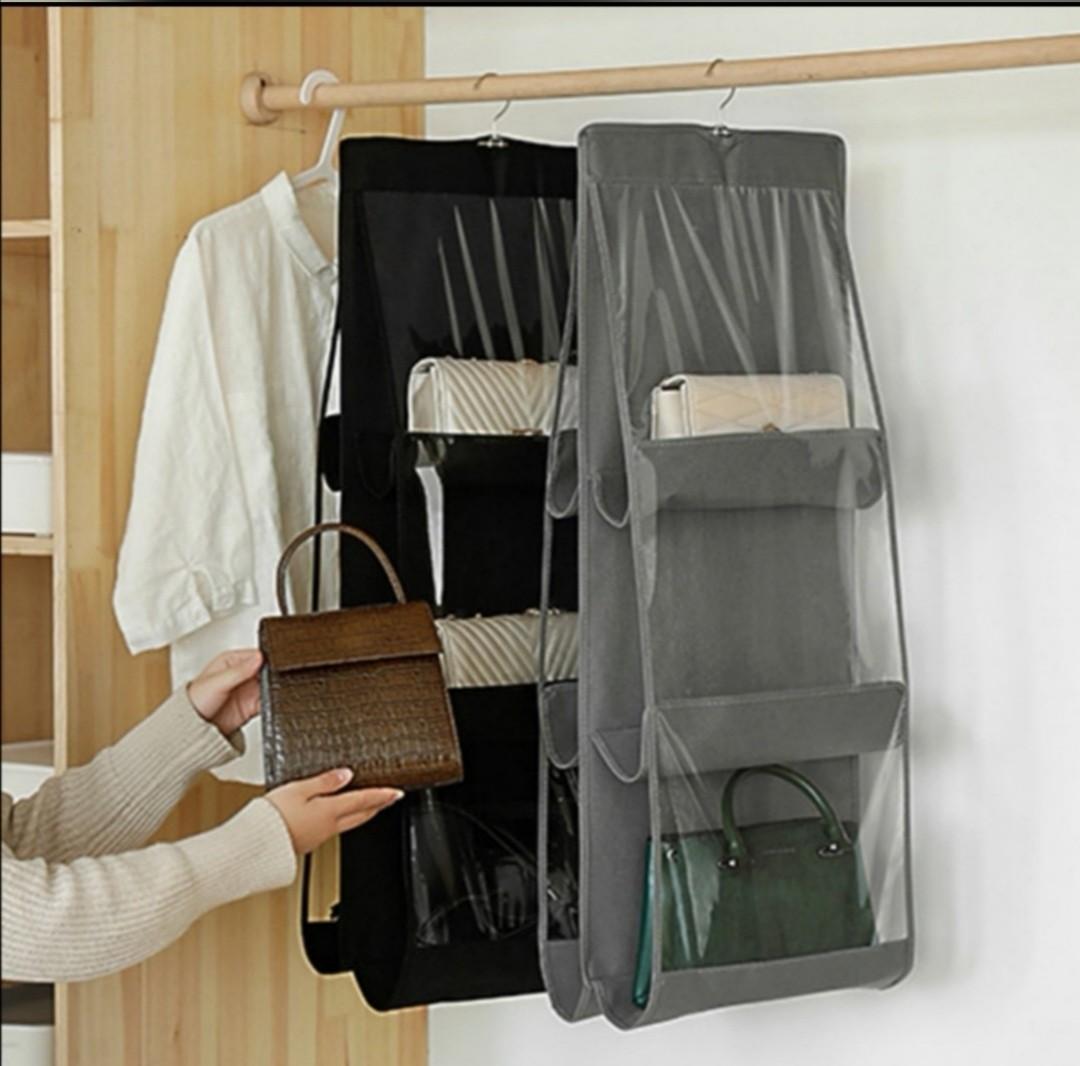 Wardrobe store handbag storage