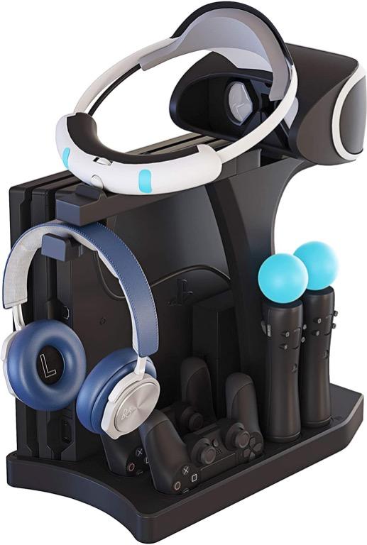 KJH PSVR Multifunction Vertical Stand For PS4 Slim Pro PSVR PSVR2