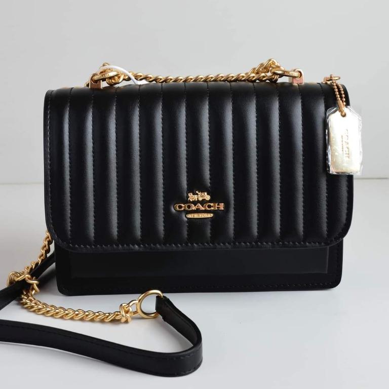 Coach klare crossbody sale with linear quilting black