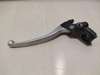 Left motorcycle handle for use with clutch cable