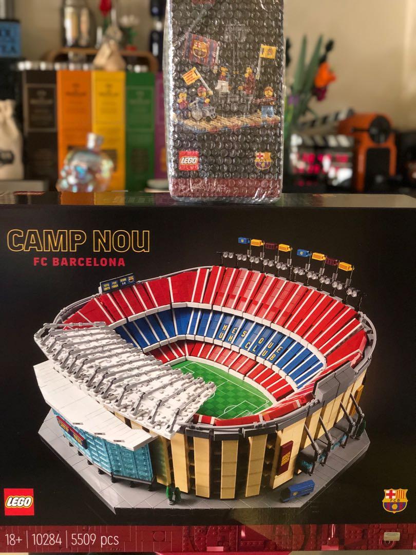 Lego Creator Expert 10284 Camp Nou + 40485 FC Barcelona Celebration BNISB,  興趣及遊戲, 手作＆自家設計, 工藝用品及工具- Carousell