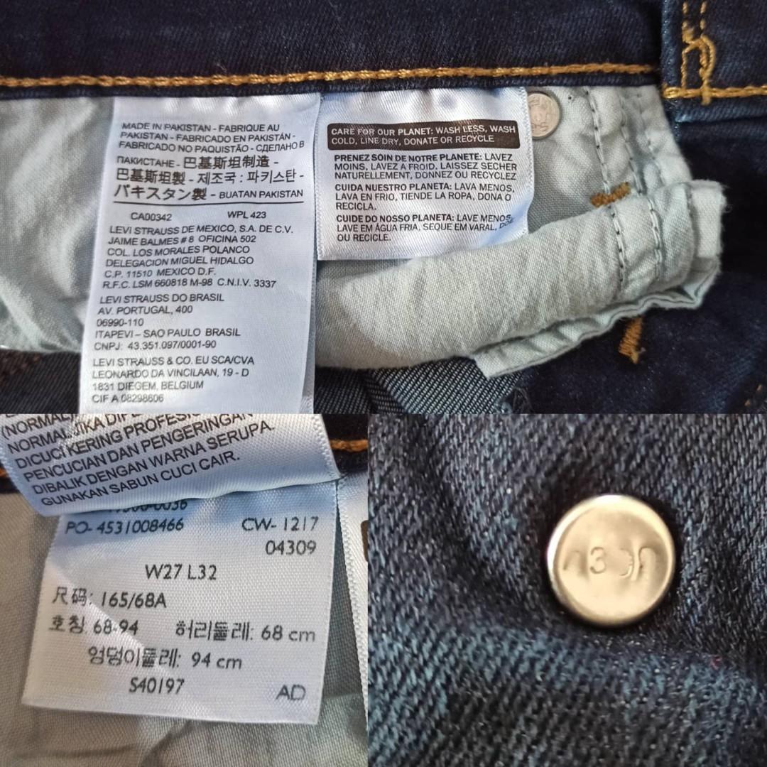Levis jeans woman 711 Skinny size 27-28, Fesyen Wanita, Pakaian Wanita,  Bawahan di Carousell