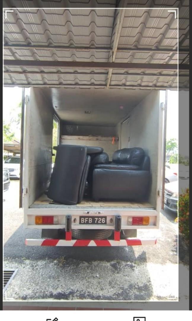 Lori 2 tan lorry bonded towing motor delivery mover penghantaran