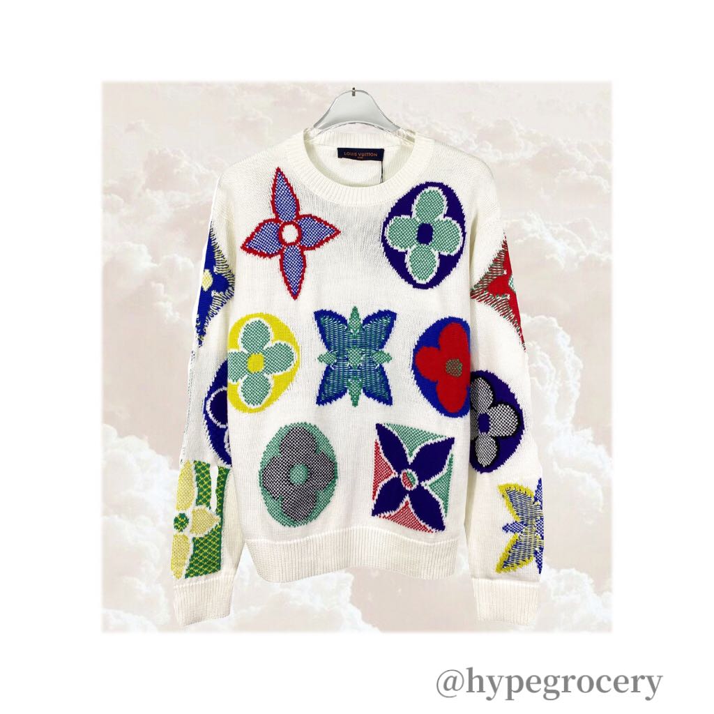 Louis Vuitton Multicolored Monogram Crewneck Sweater Men s