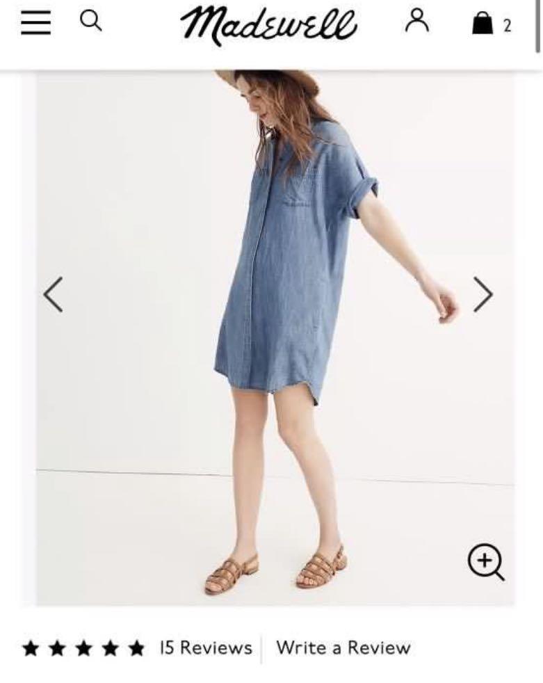 Madewell courier shirt dress store