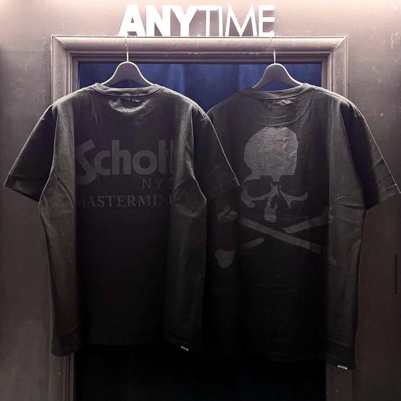 Schott × mastermind JAPAN Tee マスターマインド Mastermind Japan x Schott Tshirt Black Size: XL Very minimal