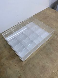 Muji Acrylic Case with Stacked Dividers