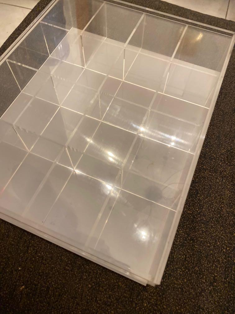 Muji Acrylic Case with Stacked Dividers, Furniture & Home Living, Home
