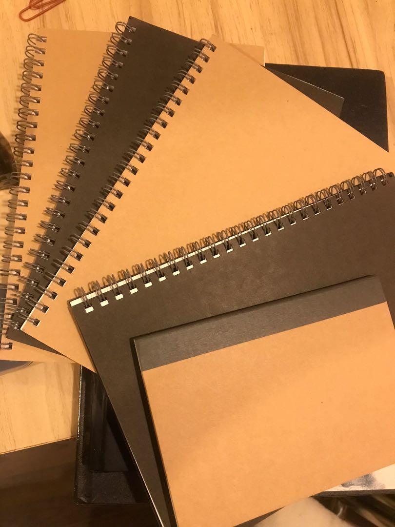 Muji notebook (Category: Stationery & School Supplies) located in Daet. Submitted by steve.curry (Listing ID 1111393272, Image 1). Description: Black and Brown notebook - 100 each Little brown notebook - 88 Bundle (1 black, 2 brown and 1 little notebook) - 350.