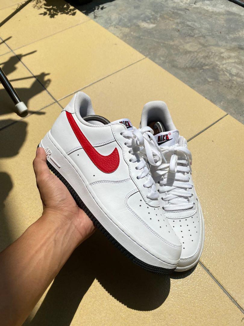 Nike Air Force White Blue Red Men s Fashion Footwear Sneakers