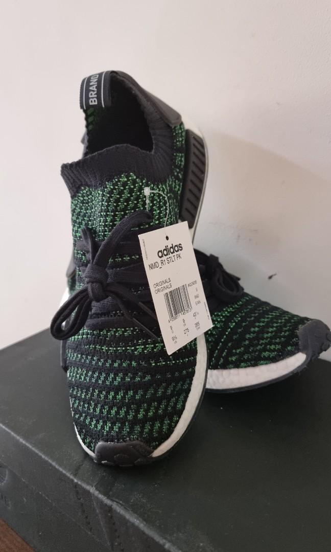 Adidas nmd r1 stlt primeknit green clearance
