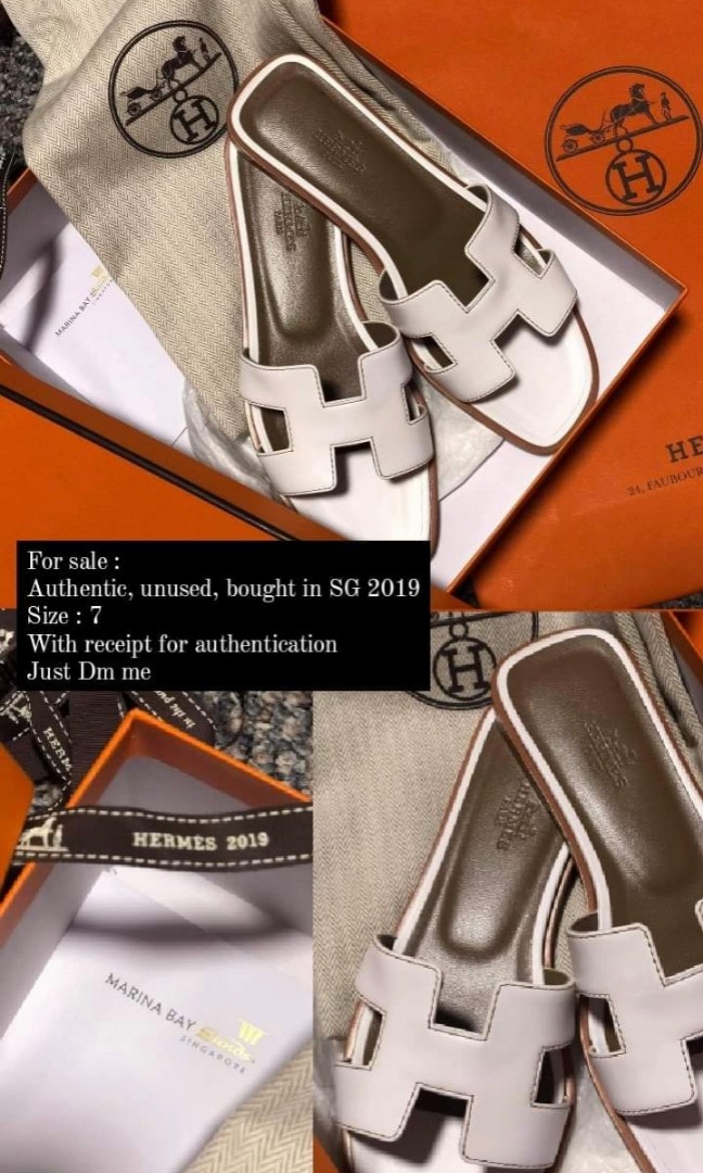 authentic hermes sandals