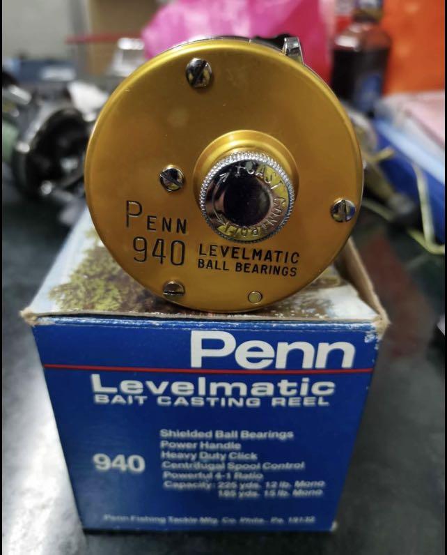 Penn 940 Levelmatic Fishing Reel Vintage Classic Salt/freshwater