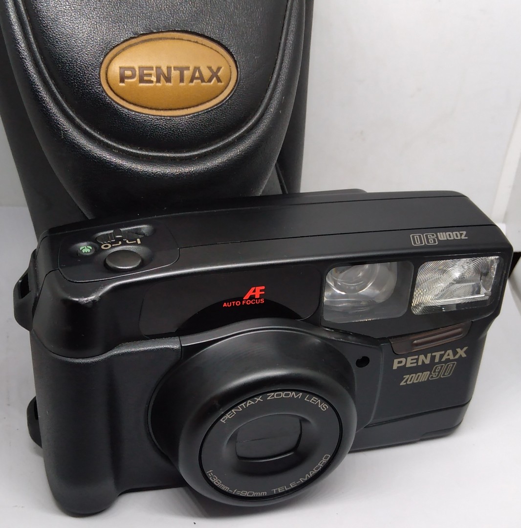 Pentax film camera with multiexposure, Photography, Cameras on Carousell