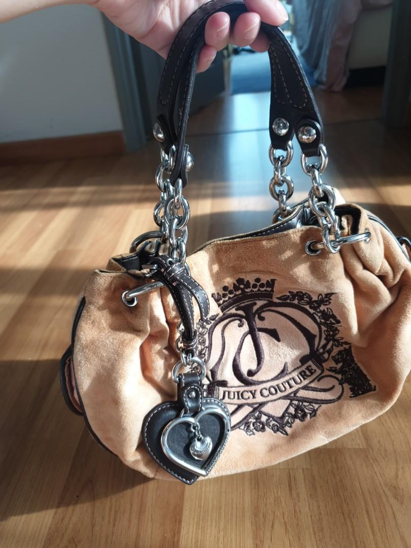 Original Pink Brown Juicy Couture Tote Bag
