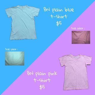Plain Pink/Blue T-Shirt