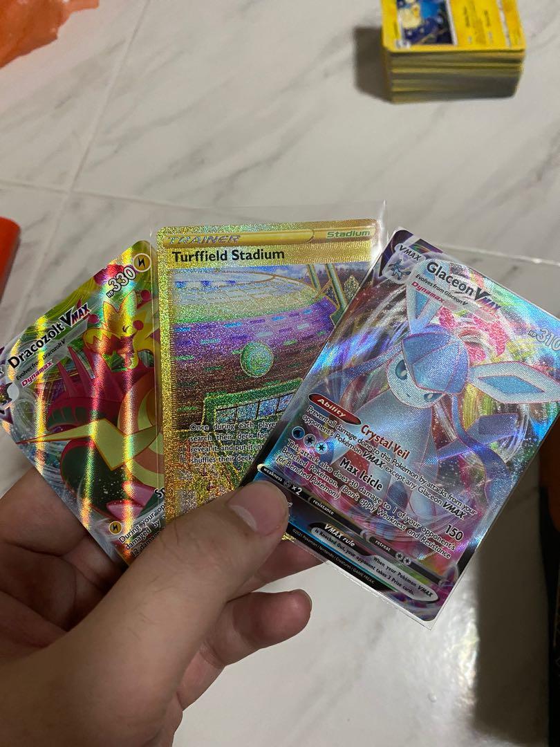 Pokemon Evolving Skies vmax and gold card, Hobbies & Toys, Toys & Games on  Carousell