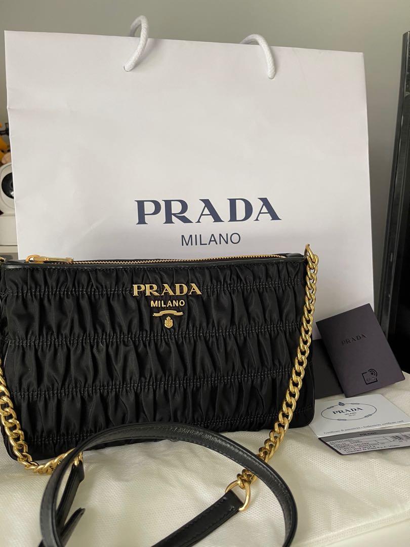 Prada, Bags, Authentic Brand New Prada Tessuto Gaufre Sling Bag Never  Used