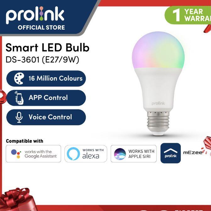 Prolink Smart Bulb (DS-3601), Furniture & Home Living, Lighting & Fans,  Lighting on Carousell
