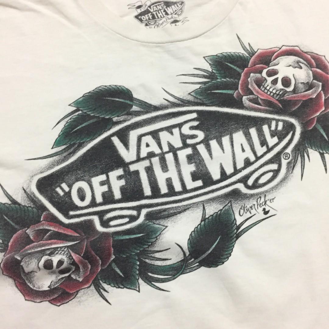 Rare Vans Of The Wall X Oliver Peck Tee Men s Fashion Tops