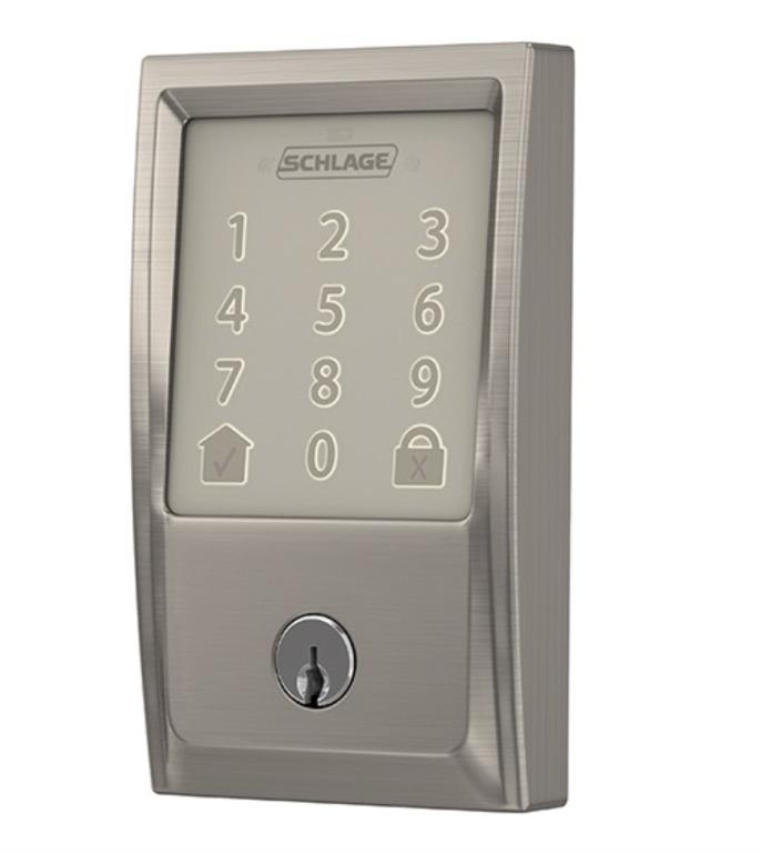 Schlage Encode™ Smart WiFi Deadbolt with Century Trim (Category: Electrical, Adaptors & Sockets) located in Marikina City. Submitted by skowshop (Listing ID 1111401049, Image 2). Description: FEATURES: * Built-in WiFi allows you to lock/unlock from anywhere, plus set up guest access codes for recurring, temporary or permanent access when paired with the Schlage Home app or Key by Amazon app, no additional accessories required. * For additional co