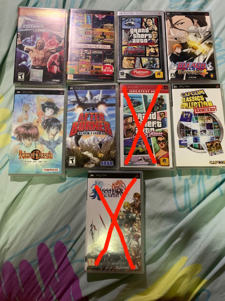 Sony psp umd games 25 each, Video Gaming, Video Game Consoles