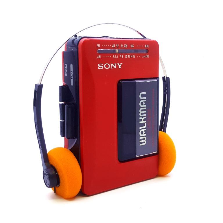 Sony Walkman radio Cassette player WM F 102 red Working video test