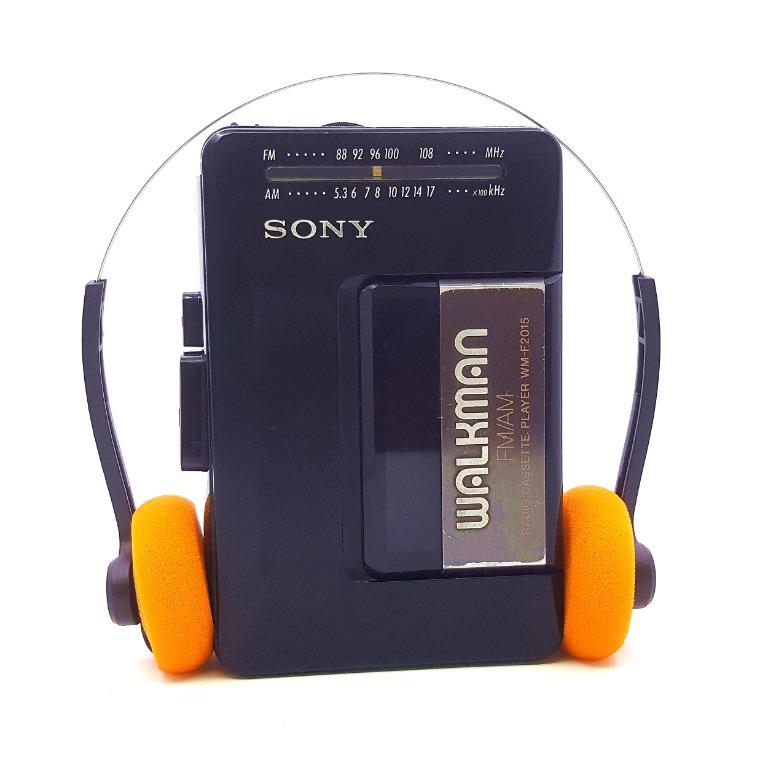 Sony Walkman FM/AM Radio Cassette Player Black WM-F2015 *Needs New Belts - Foto 9