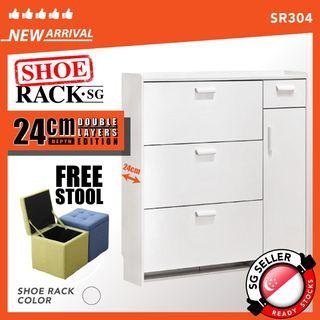 [FULLY ASSEMBLED] SR-304 Shoe Rack / Shoe Cabinet / Shoe Shelves