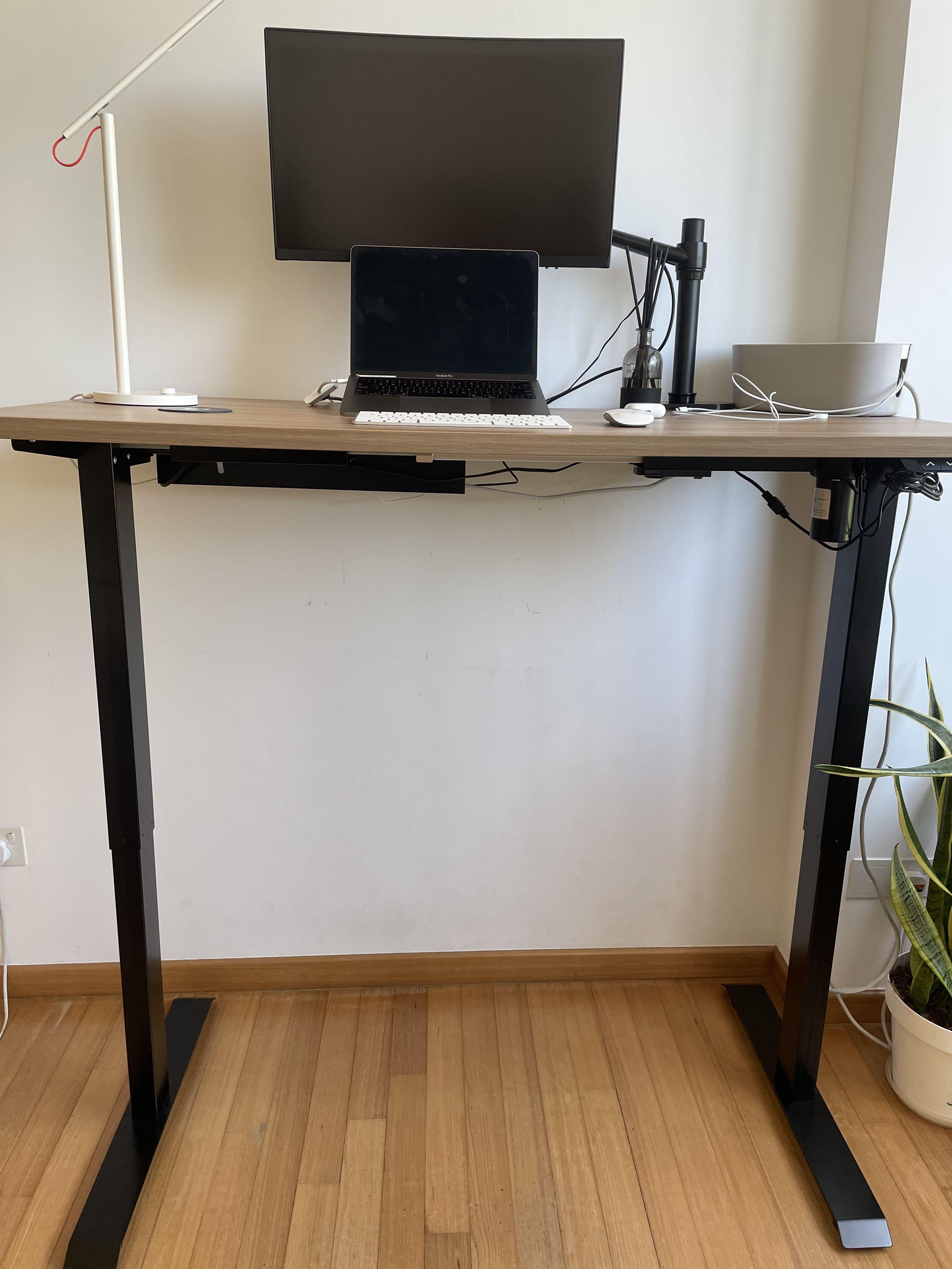 Standing Desk Ergo Edge Ampdesk Lite Furniture Home Living Furniture Tables Sets on Carousell