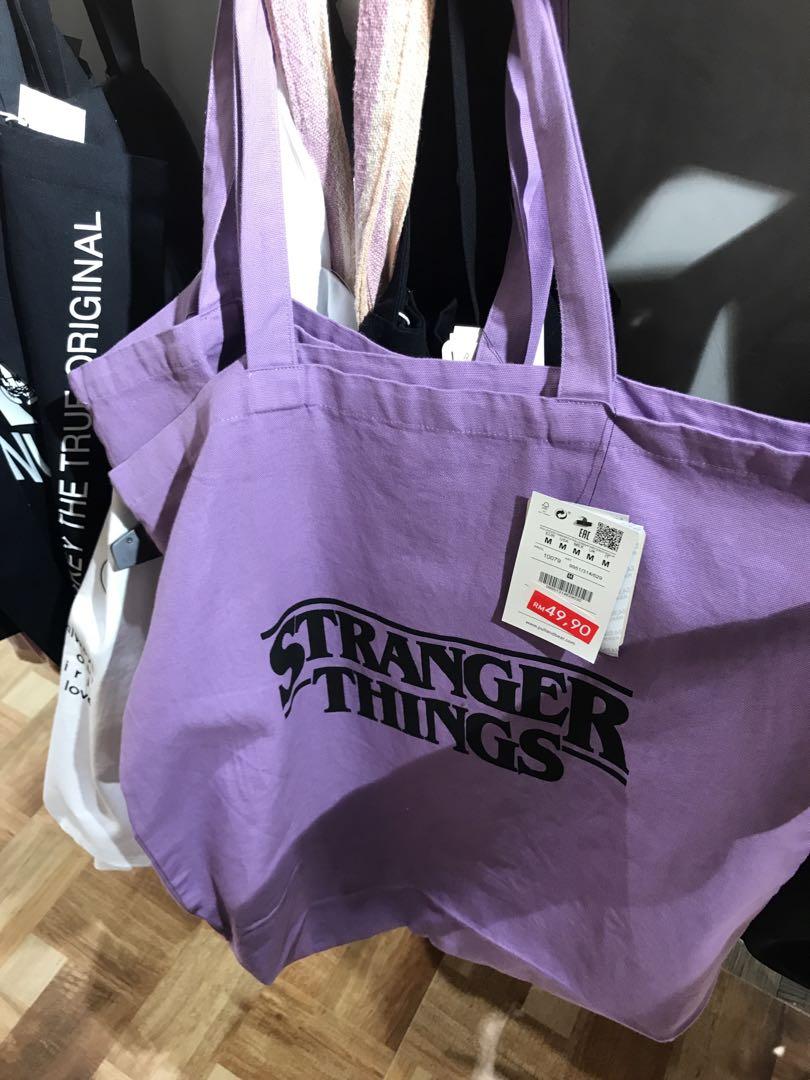 Tote bag stranger 2025 things pull and bear