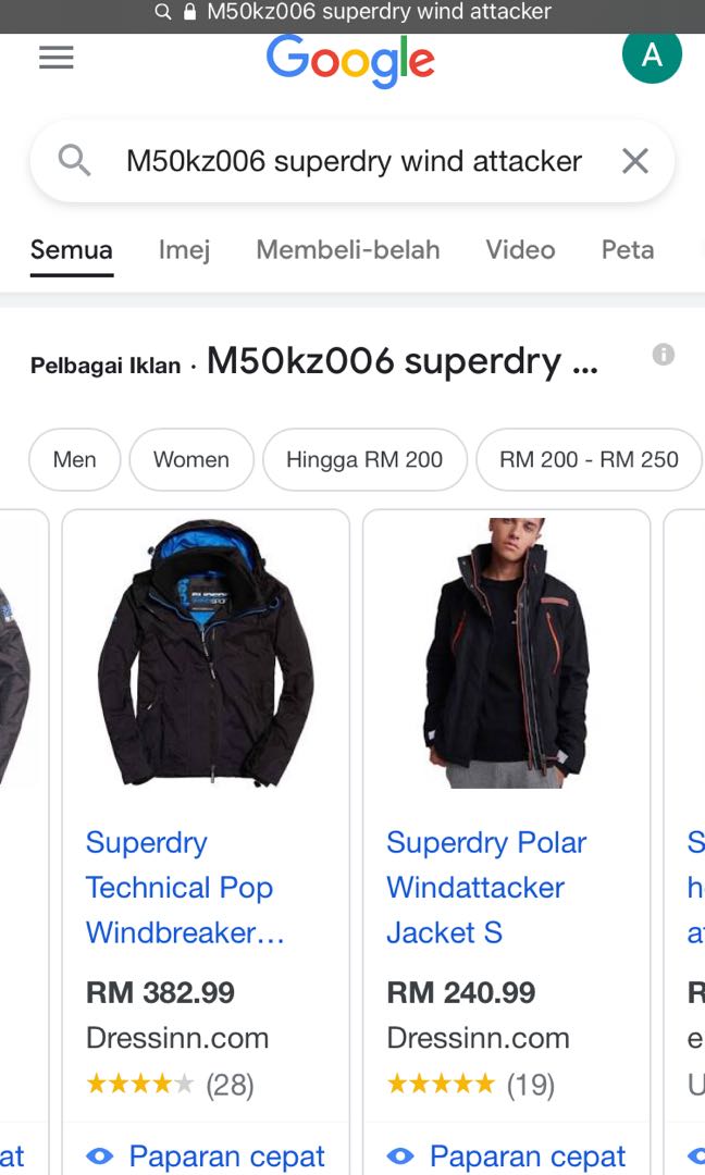 Superdry windcheater size guide hot sale