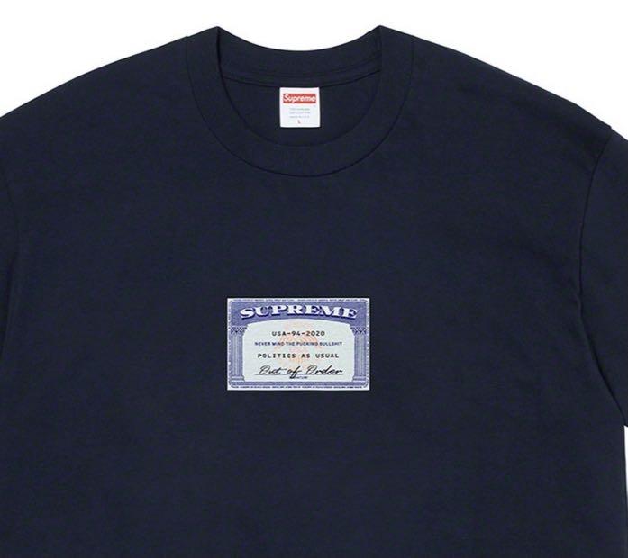 Supreme social tee navy size M T shirt