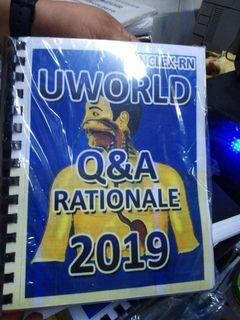 Uworld Q&A RATIONAL 2019