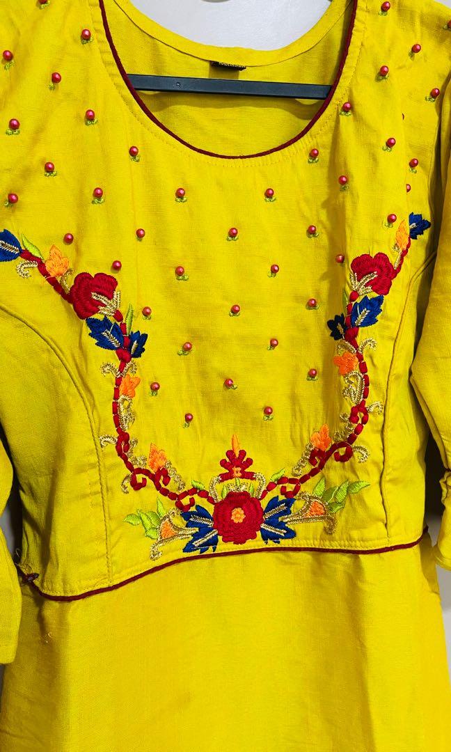 Buy Biba Women Yellow & Orange Printed Kurta With Leggings & Dupatta - Kurta  Sets for Women 11432020 | Myntra