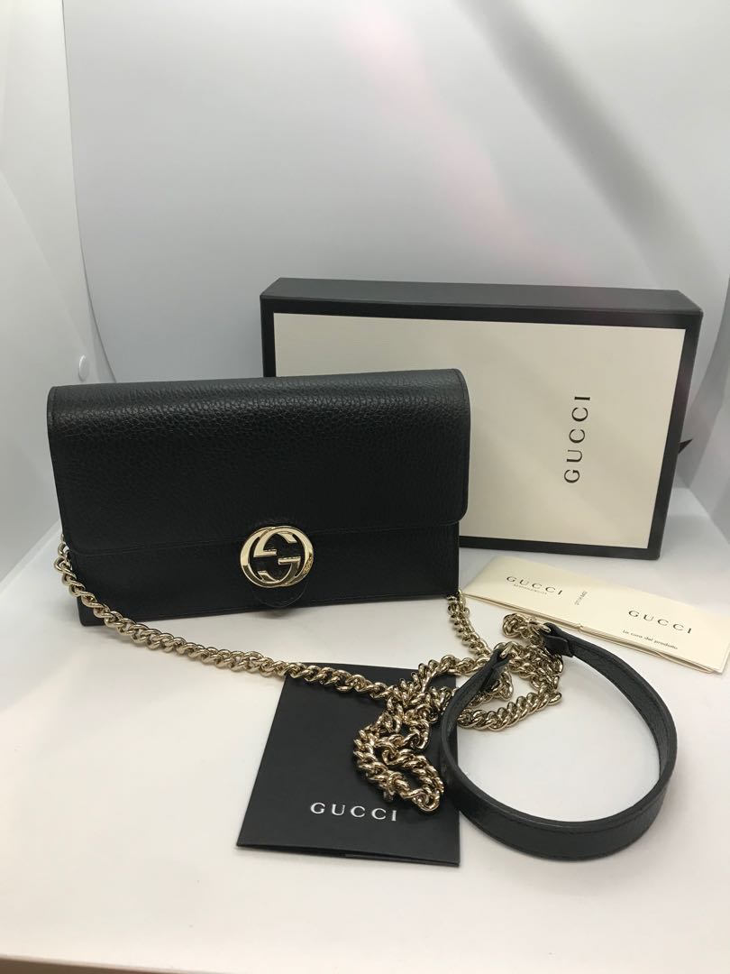 Gucci Woc Interlocking Authentic - Black